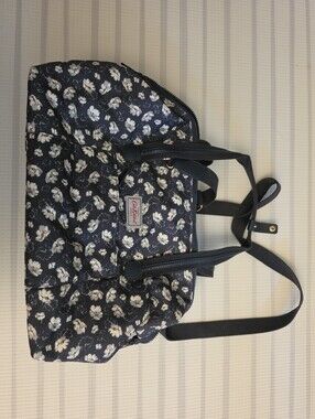 Cath Kidston Navy and White Floral Tote